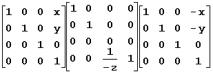 3-by-3 transformation matrix