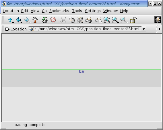 screenshot of Konqueror 2.2.1, rendering attached testcase
